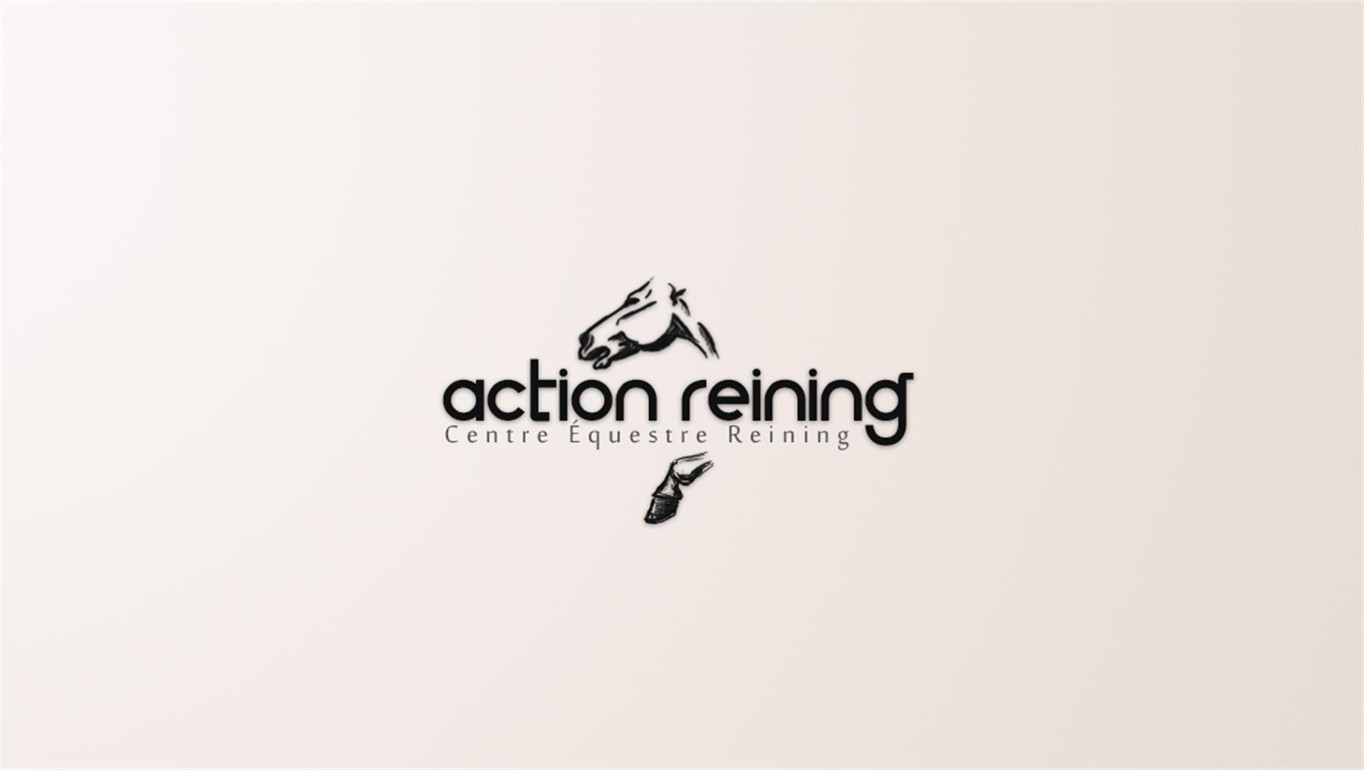 4 action reining logotype creation logo