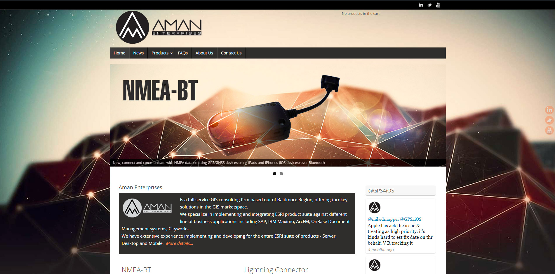 Conception site web - aman enterprise inc. website from Backside Pixels