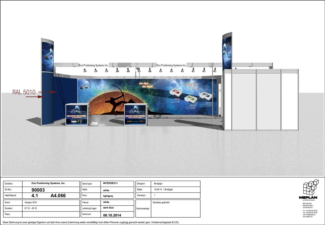 design vue 3d kiosque Eos 2014 Intergeo